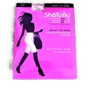 ShaToBu Waist To Knee Calorie Burning Shaper Large Tall Buff New $48